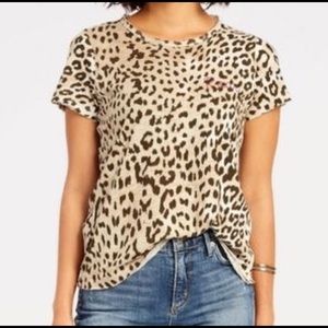 Chaser Cheetah Print Roar Graphic Tee 